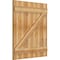 Ekena Millwork Joined Board-n-Batten Shutters w/Z-Bar, Rough Sawn Western Red Cedar, 32 1/4W x 37H, PR RBJ06Z32X037RWR - alternate 5
